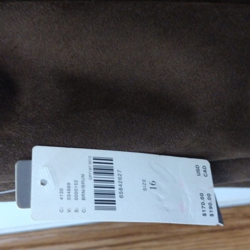 Anthropologie Strappy Brown Faux Suede Midi Dress Size 16 - NWT - Picture 10 of 13